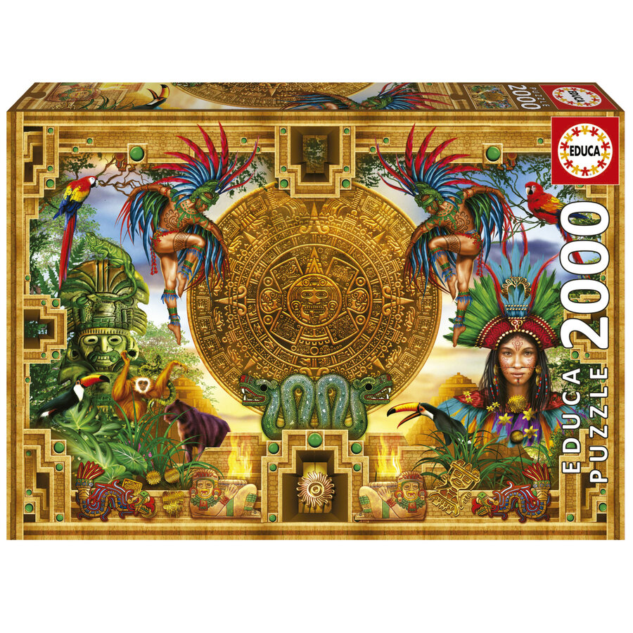 Aztec Maya Assembly - jigsaw puzzle of 2000 pieces-1