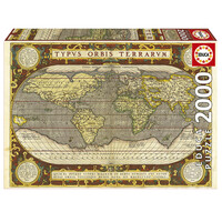 thumb-World Map, Mapamundi - jigsaw puzzle of 2000 pieces-1