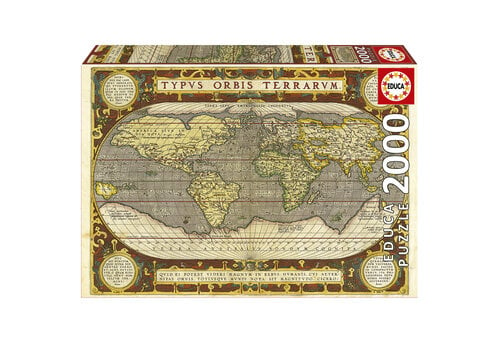 Antique World Map, 1000 Pieces, Educa