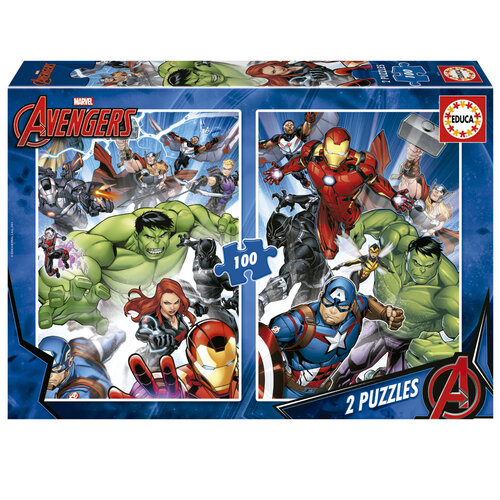  Educa Avengers - 2 x 100 pièces 