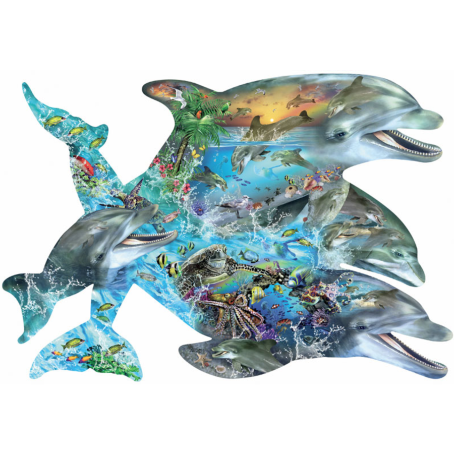 Song of the Dolphins - jigsaw puzzle of 1000 pieces-1