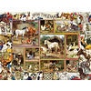 SUNSOUT Barbara Behr - On the Farm - jigsaw puzzle of 300 XXL pieces