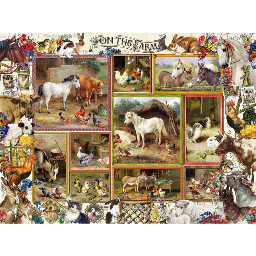 Barbara Behr - On the Farm - legpuzzel van 300 XXL stukjes-1