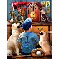 Tom Wood - Listening to the Game - jigsaw puzzle of 300 XXL pieces