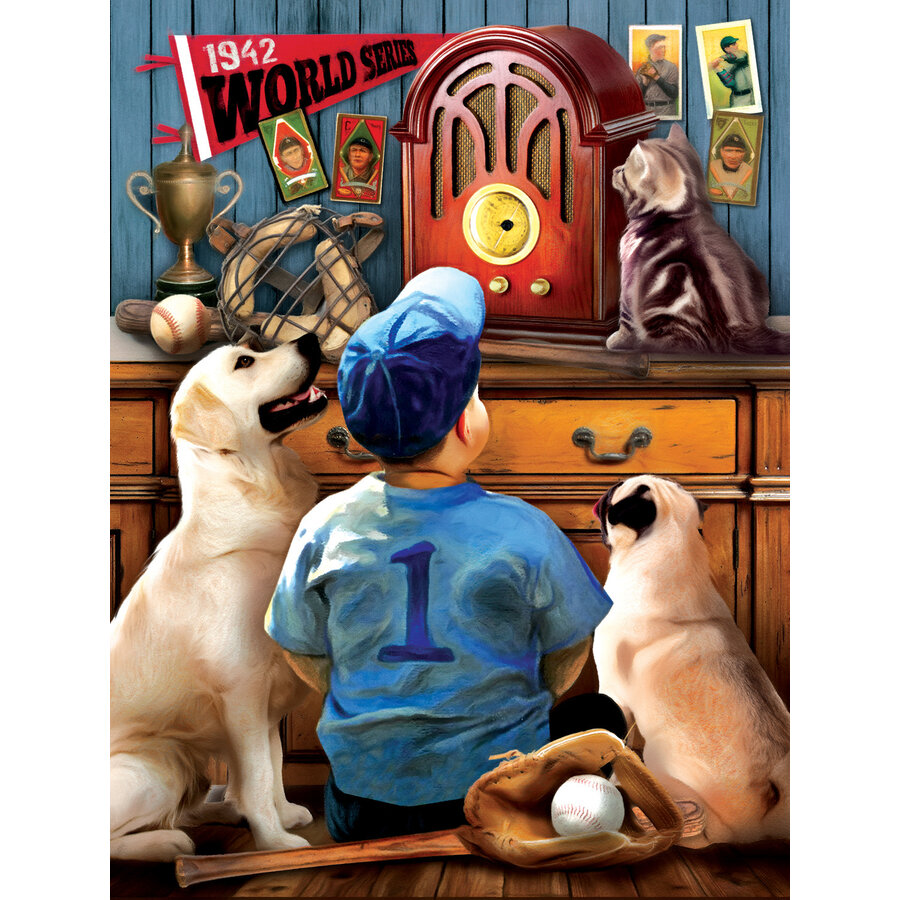 Tom Wood - Listening to the Game - jigsaw puzzle of 300 XXL pieces-1