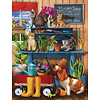 SUNSOUT Trouble in the Potting Shed - jigsaw puzzle of 300 XXL pieces