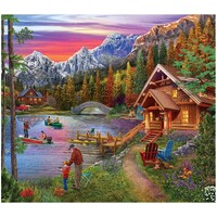 Stone Bridge Lake - jigsaw puzzle of 300 XXL pieces