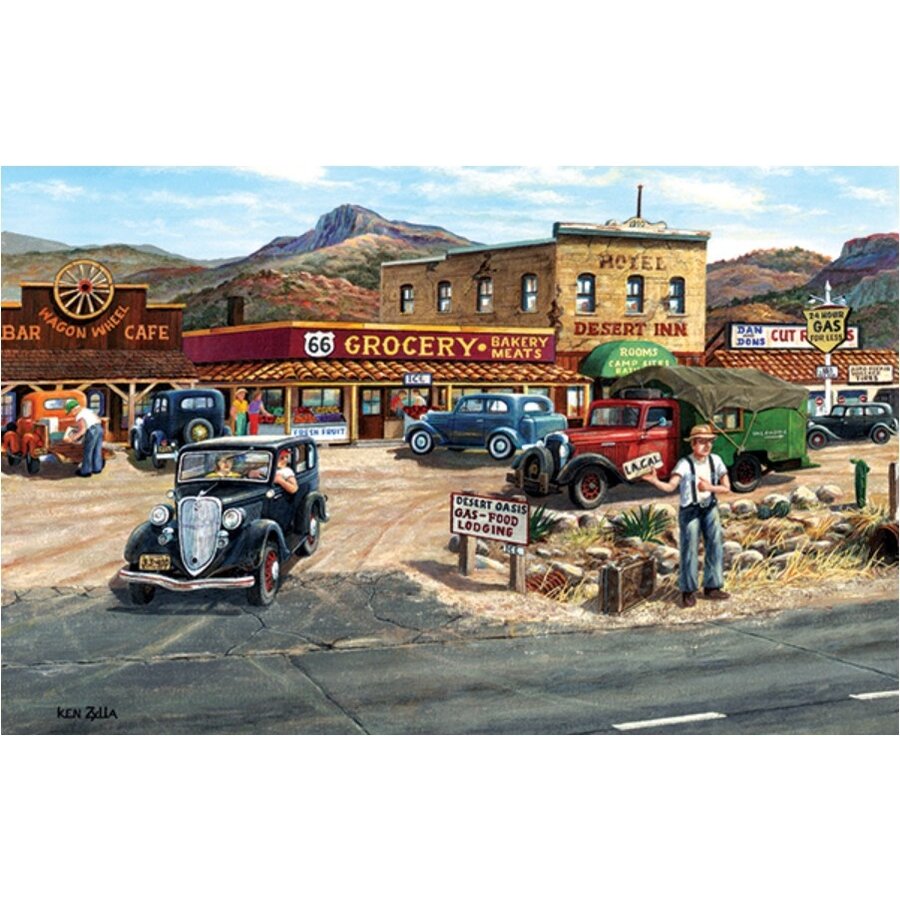 Memories of Route 66 - jigsaw puzzle of 300 XXL pieces-1