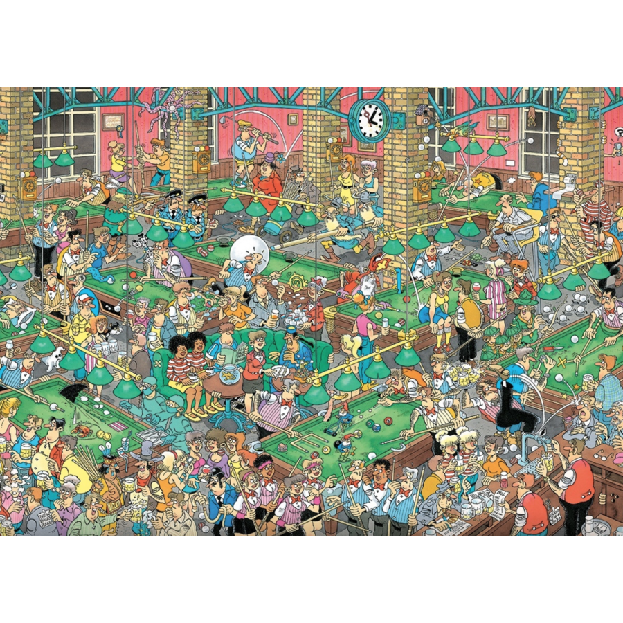 Jouons au billiard - Jan van Haasteren - puzzle de 1000 pièces-2