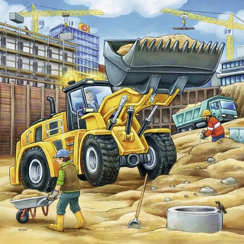  Ravensburger Construction vehicules - 3 x 49 pieces 