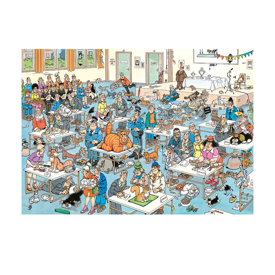 De Kattenshow - Jan van Haasteren - puzzel van 1000 stukjes-2