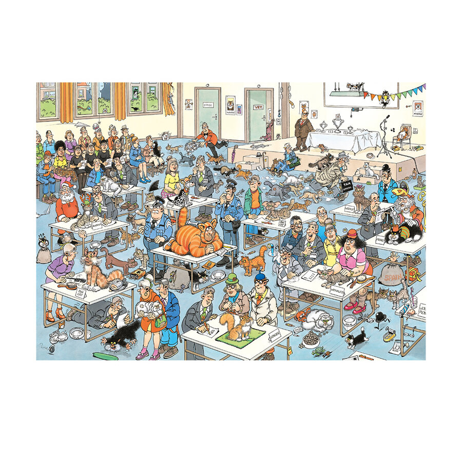 Concours de Beauté Félin - Jan van Haasteren - puzzle de 2000 pièces-2