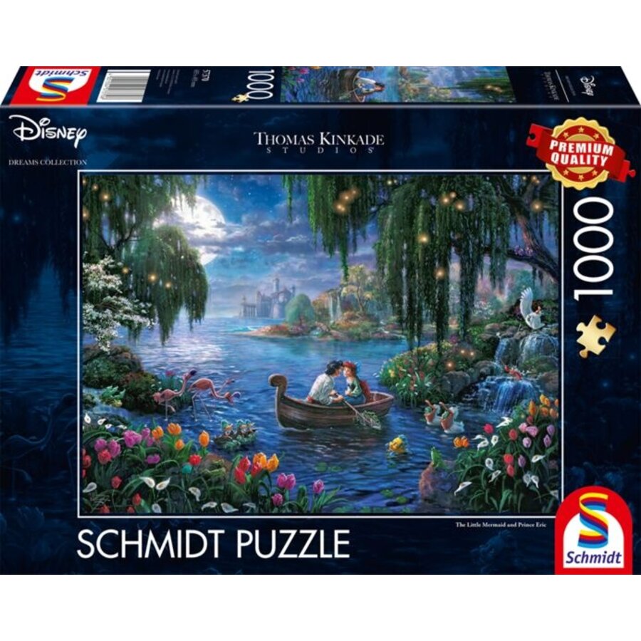 De Kleine Zeemeermin en Prins Eric - Thomas Kinkade - puzzel van 1000 stukjes-1