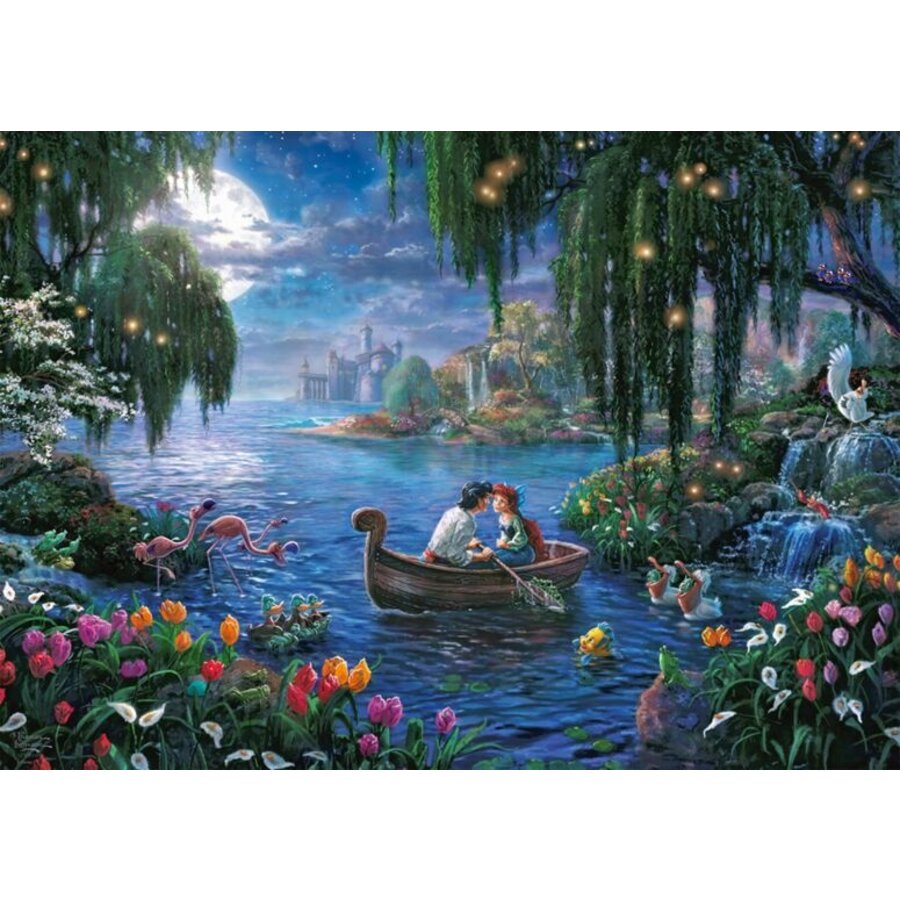 The Little Mermaid and Prince Eric - Thomas Kinkade - jigsaw puzzle of 1000 pieces-2