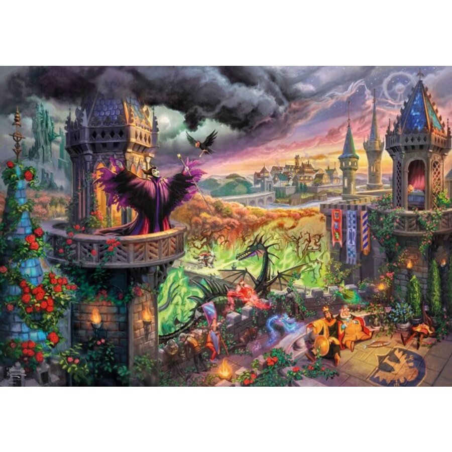 Maleficent - Thomas Kinkade - jigsaw puzzle of 1000 pieces-2