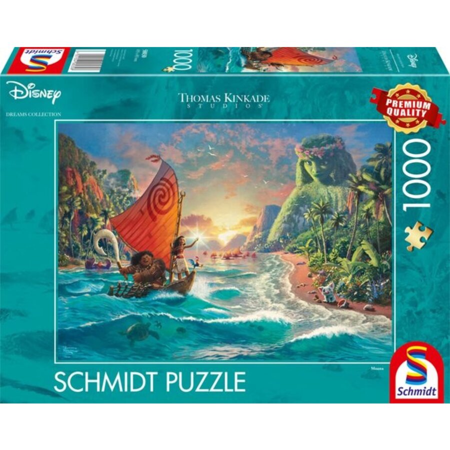 Vaiana, Moana - Thomas Kinkade - puzzle de 1000 pièces-1