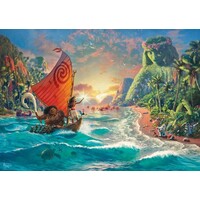 thumb-Vaiana, Moana - Thomas Kinkade - jigsaw puzzle of 1000 pieces-2