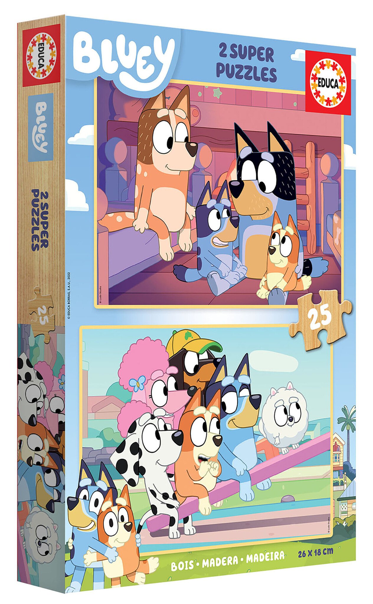 Bluey: A Jigsaw Puzzle Book: Includes 4 Double-Sided Puzzles by