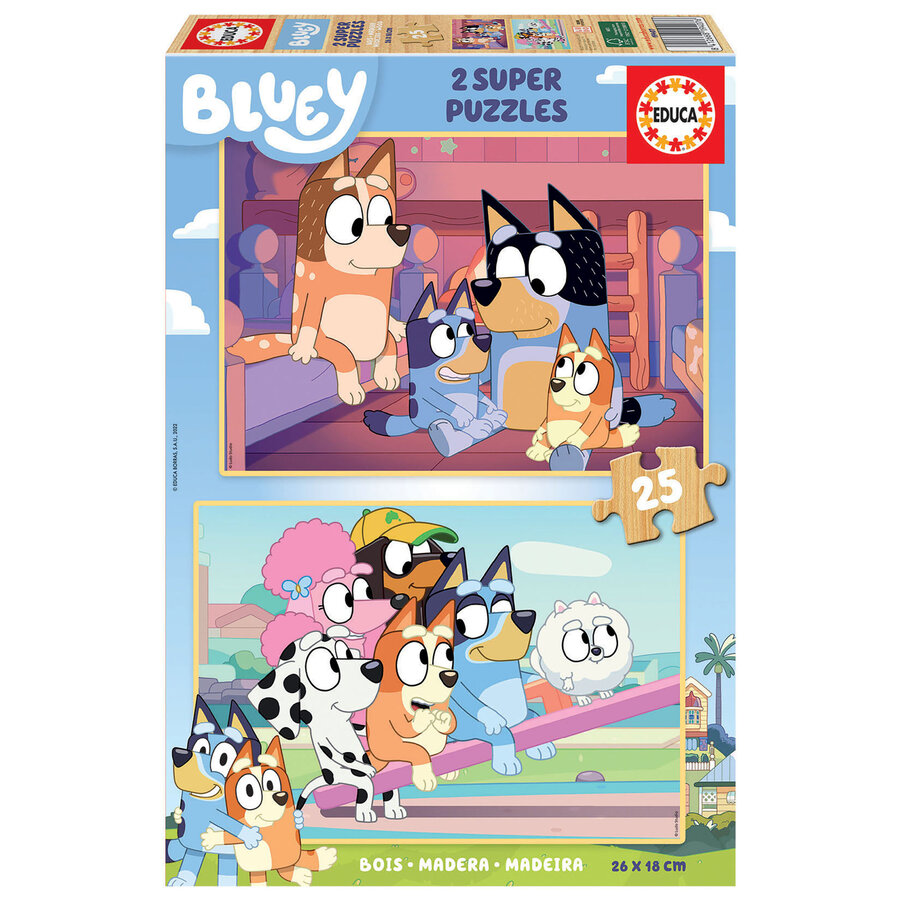 BOIS: Bluey - 2 x 25 pièces-3