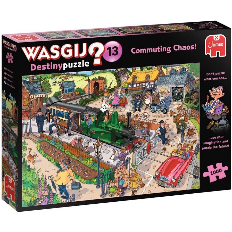 Wasgij Destiny 13 - Commuter Traffic - jigsaw puzzle of 1000 pieces-1