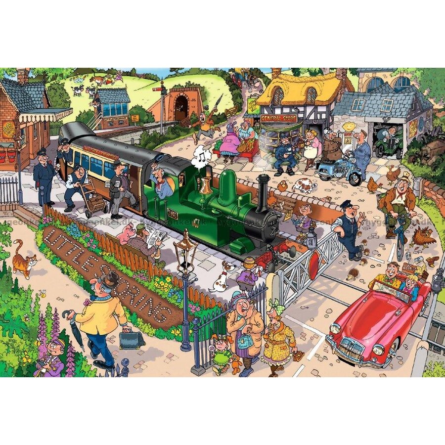 Wasgij Destiny 13 - Commuter Traffic - jigsaw puzzle of 1000 pieces-2