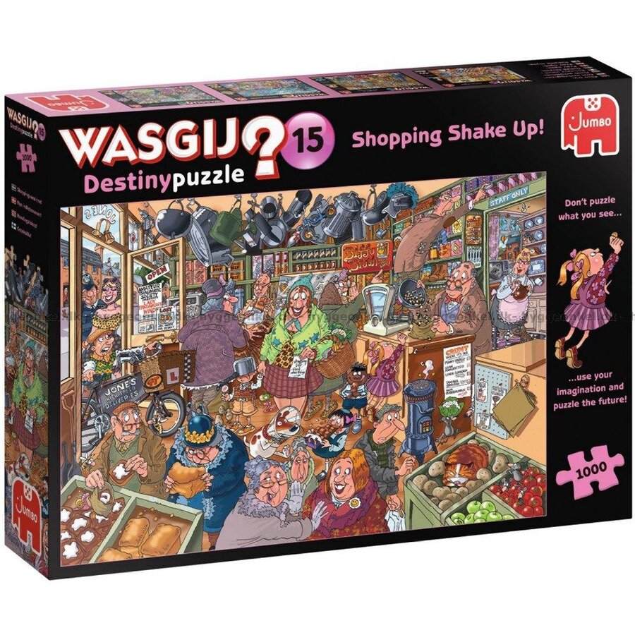 Wasgij Destiny 15 - Shopping Madness - jigsaw puzzle of 1000 pieces-1