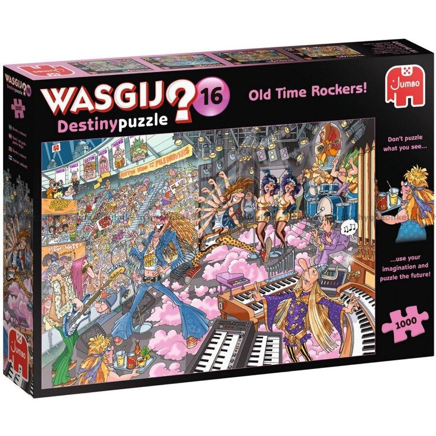 Wasgij Destiny 16 - Old Time Rockers - jigsaw puzzle of 1000 pieces-1