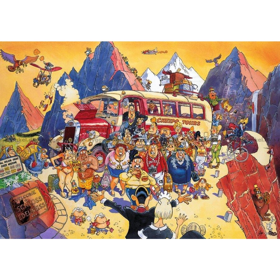 Wasgij Original 5 - Late Booking - jigsaw puzzle of 1000 pieces-2