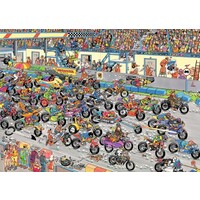 thumb-Jan van Haasteren - Motorcycle Racing - legpuzzel van 1000 stukjes-2