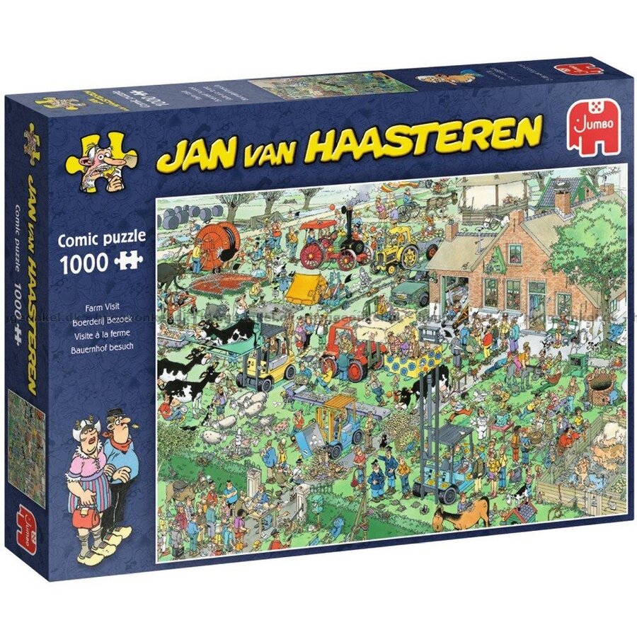 Jan van Haasteren - Farm Visit - puzzle de 1000 pièces-1