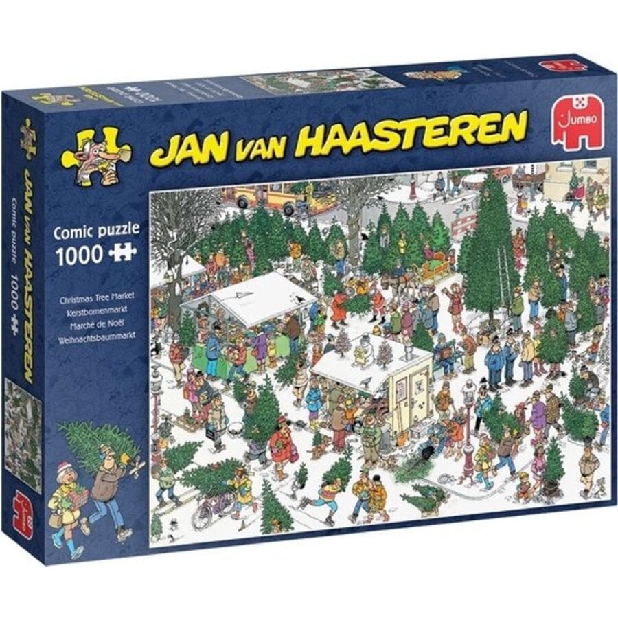 Jan van Haasteren - Christmas Tree Market - legpuzzel van 1000 stukjes-1