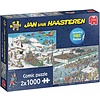 Jumbo Jan van Haasteren - Break a Leg & Eleven City Tour - 2 x 1000 pieces -jigsaw puzzles