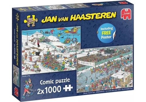  Jumbo Jan van Haasteren - Break a Leg & Eleven City Tour - 2 x 1000 pieces 