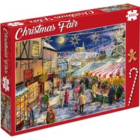 thumb-Christmas Fair - Puzzle de Noël - 1000 pièces-1