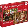 Tucker's Fun Factory Christmas Presents & Hopeful Thoughts - 2 in 1 Christmas Puzzle - 2 x 1000 pieces