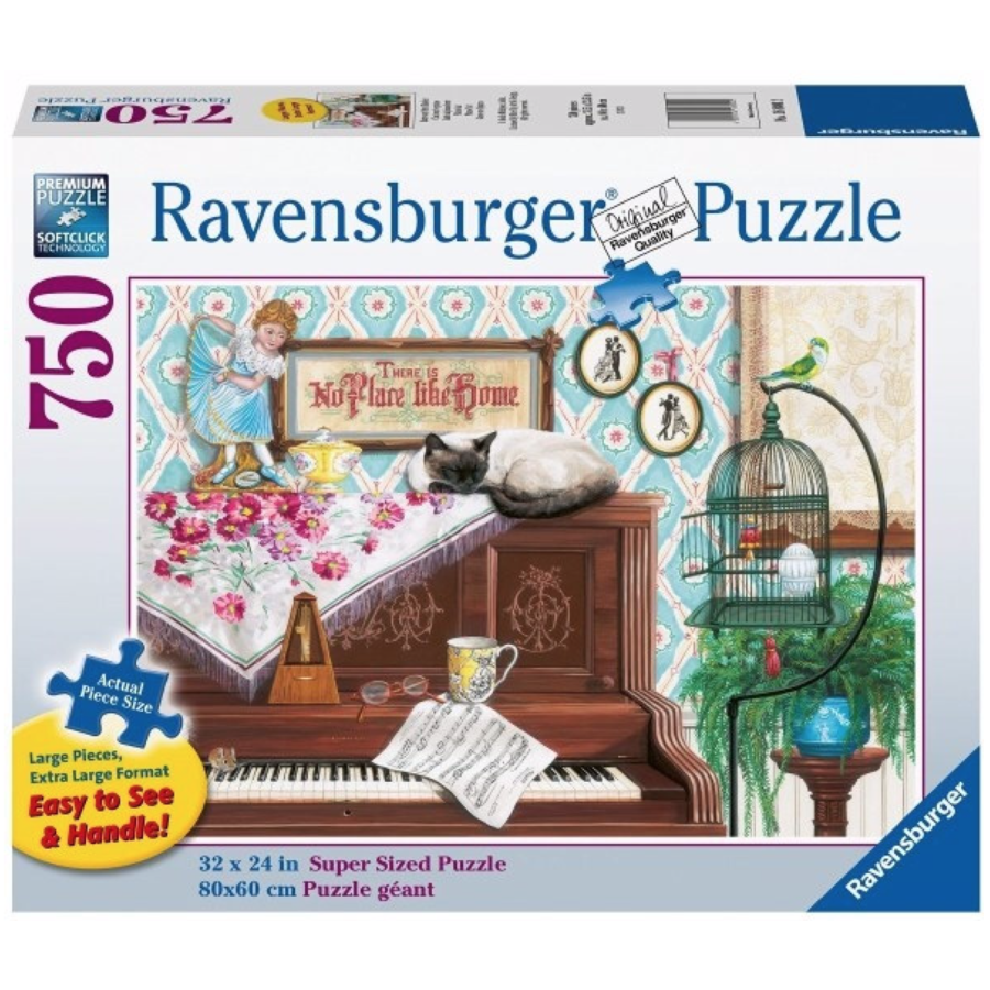 Piano Cat - 750 XL pieces - jigsaw puzzle-1
