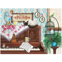 thumb-Piano Cat - 750 XL pieces - jigsaw puzzle-2