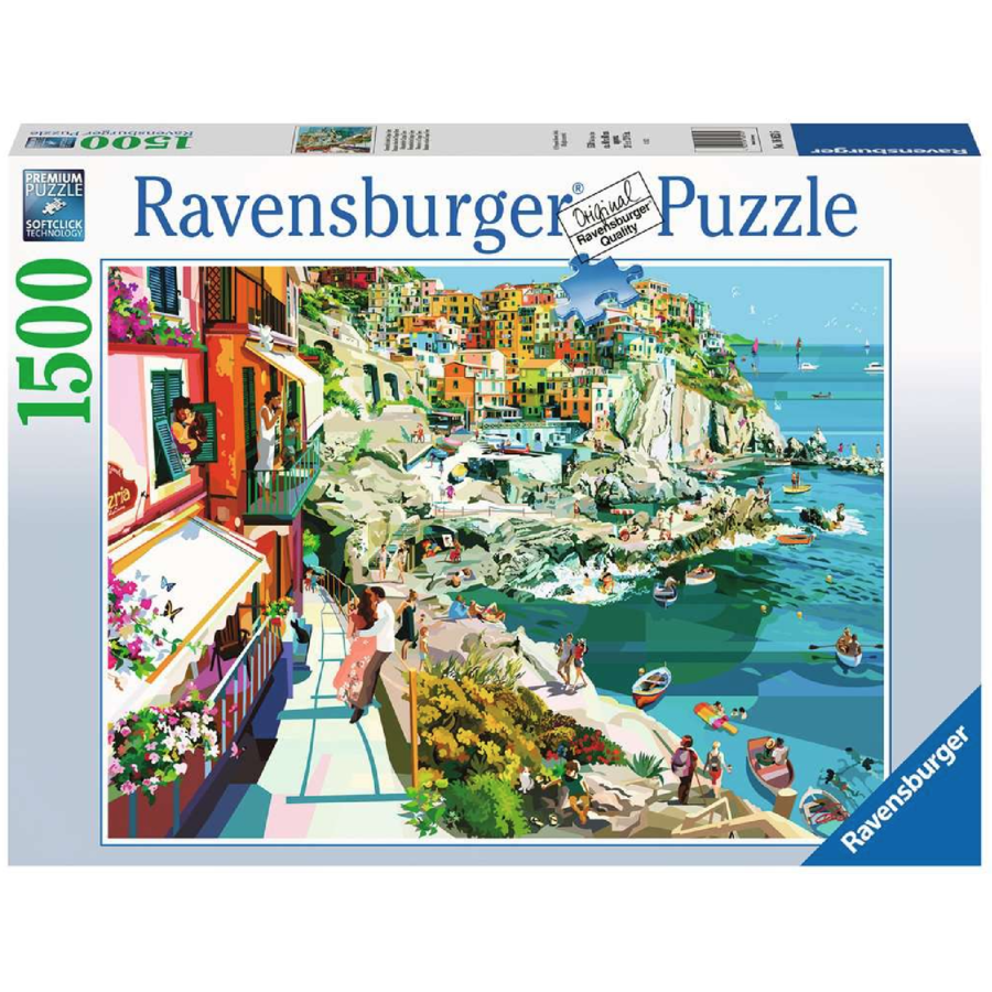 Romance in Cinque Terre - puzzel van 1500 stukjes-1
