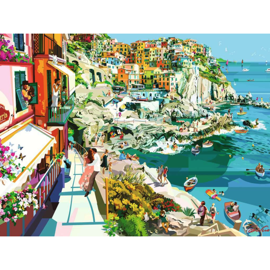 Romance à Cinque Terre - puzzle de 1500 pièces-2