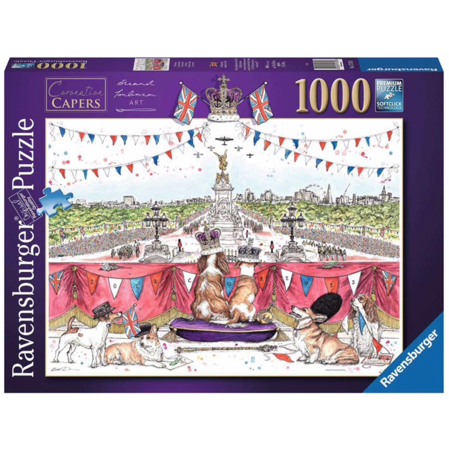 King Charles'  Coronation Carpers -  puzzle of 1000 pieces-1