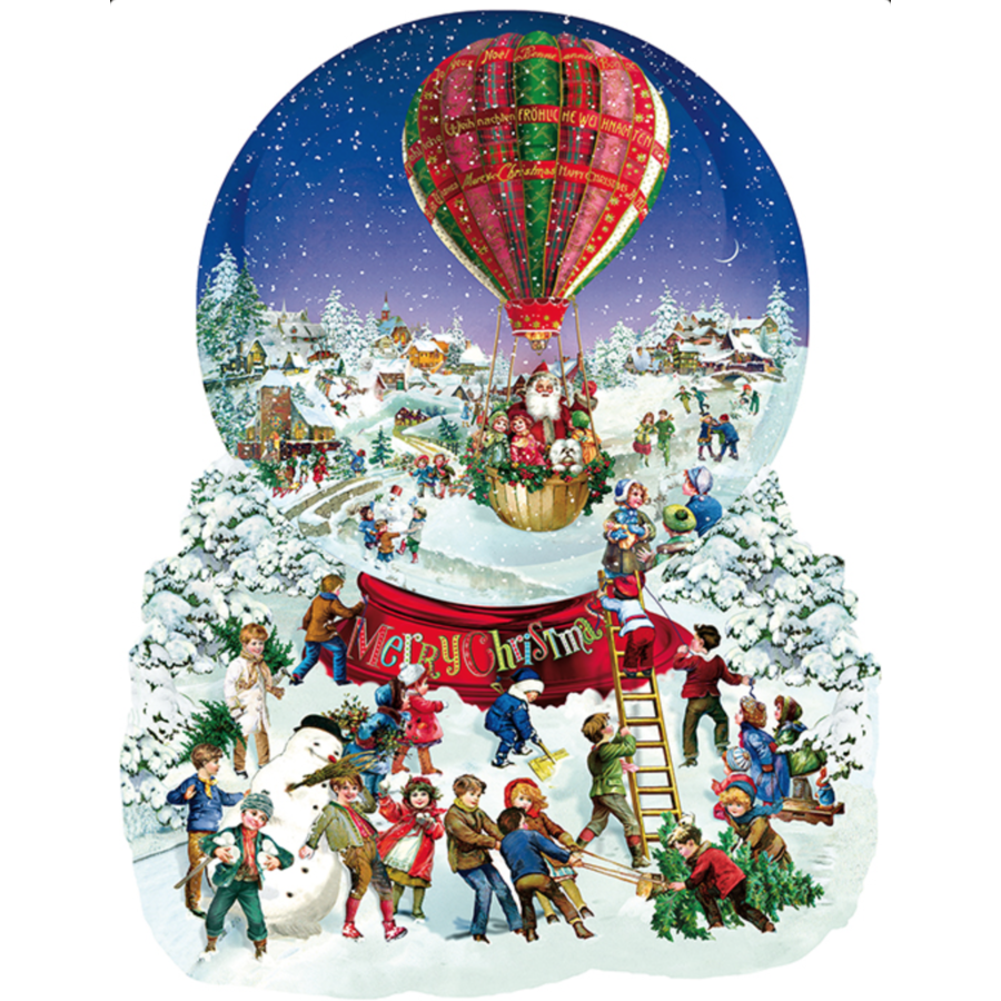 Christmas Snow Globe  - jigsaw puzzle of 1000 pieces-1