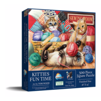 thumb-Kitties Fun Time - jigsaw puzzle of 500 XXL pieces-2