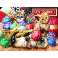 thumb-Kitties Fun Time - jigsaw puzzle of 500 XXL pieces-1