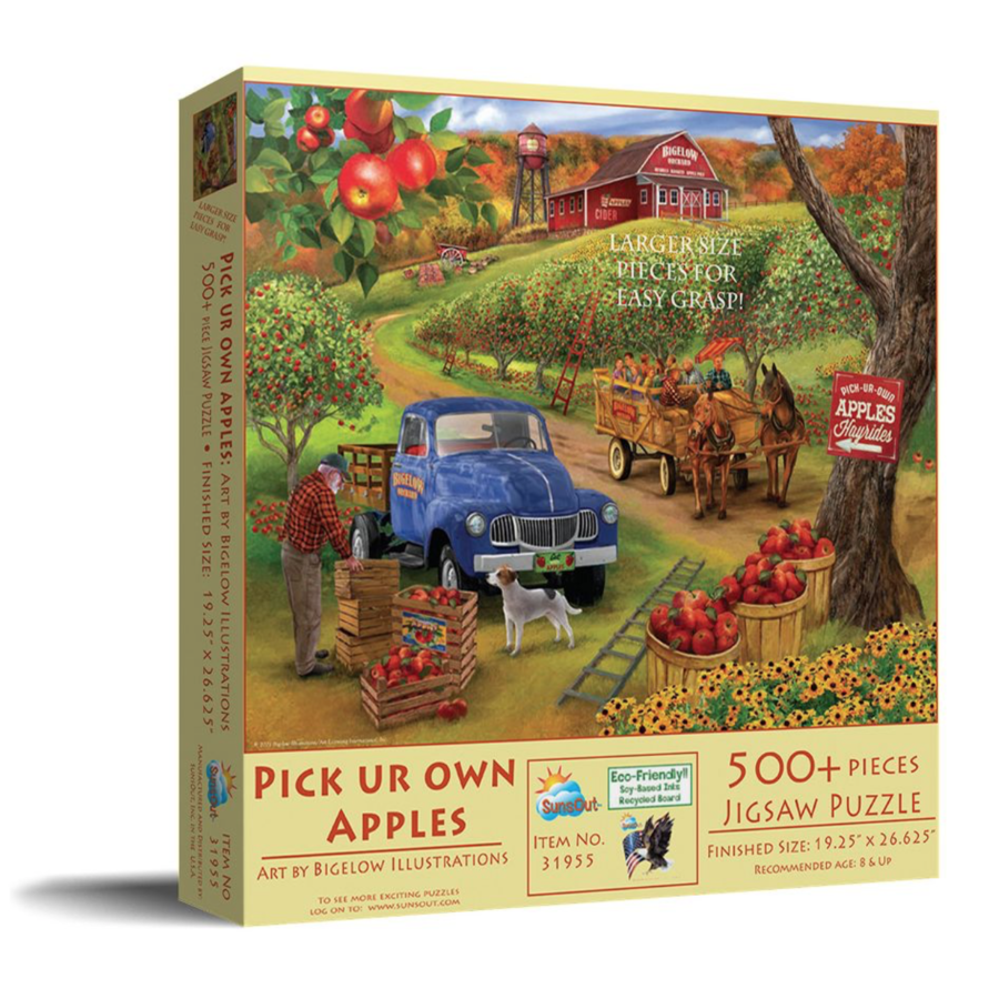 Pick ur own apples - jigsaw puzzle of 500 XXL pieces-2