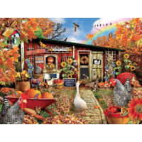 thumb-Chicken Crossing - jigsaw puzzle of 500 XXL pieces-2