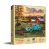 SUNSOUT Fall Sunset at the Barn - jigsaw puzzle of 550 pieces