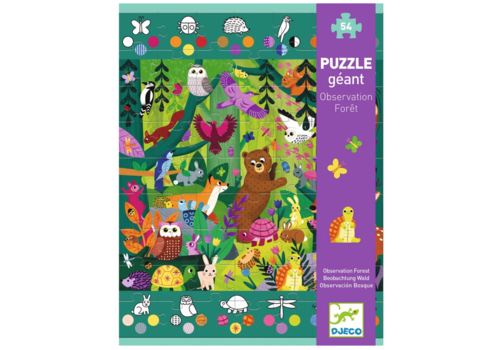  Djeco The Forest - Giant Puzzle - 54 pieces 