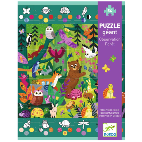  Djeco The Forest - Giant Puzzle - 54 pieces 