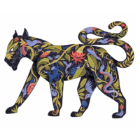 thumb-The black panther - puzzle of 150 pieces-2