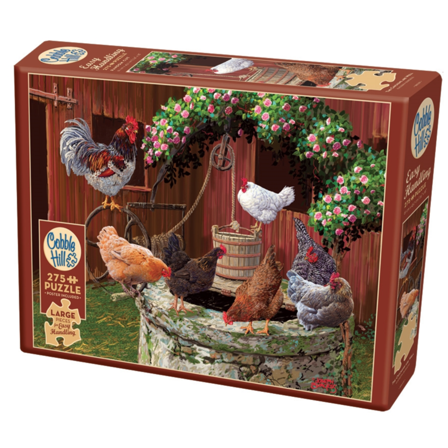 The Chickens are Well - puzzle of 275 XXL pieces-2